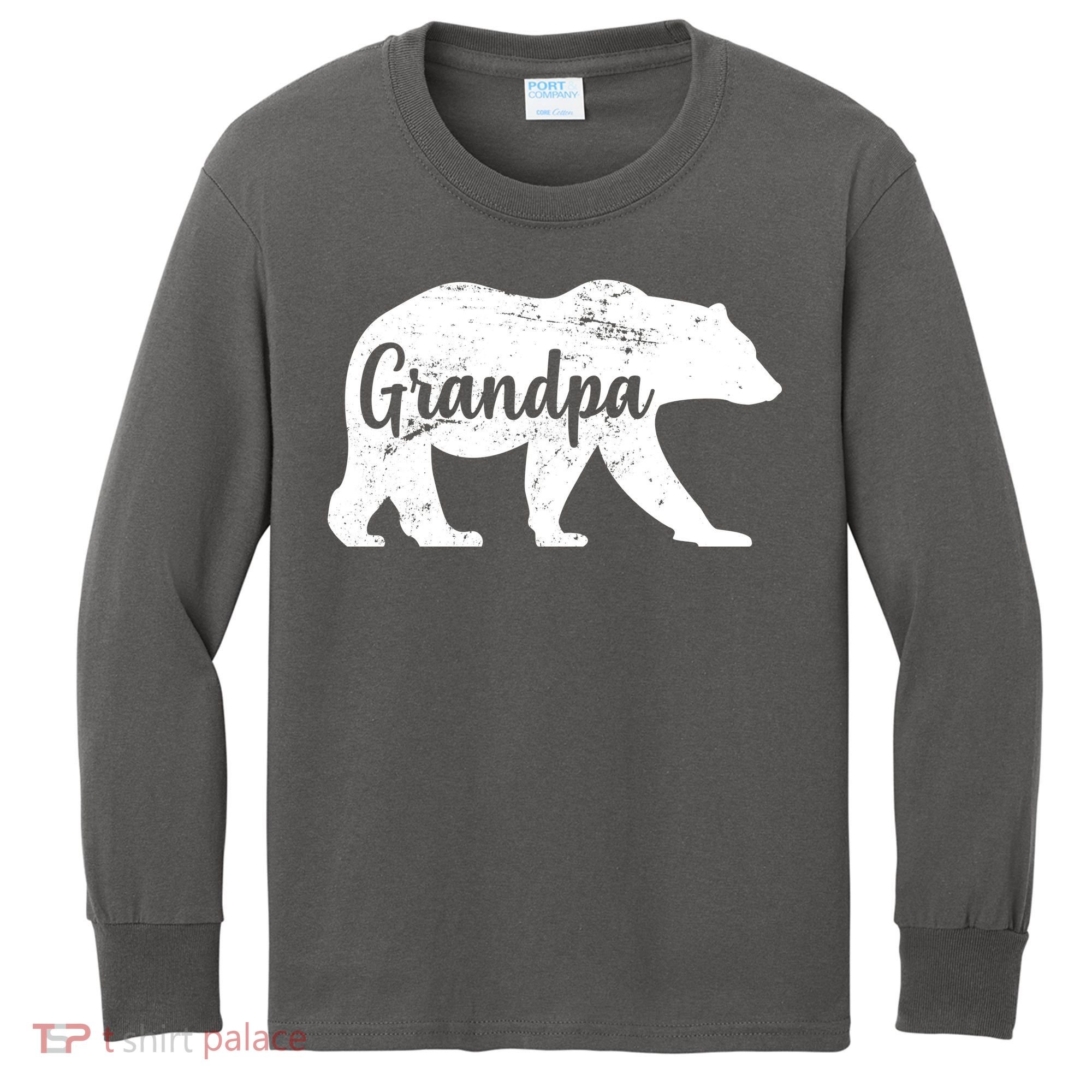 Grandpa Bear Kids Long Sleeve Shirt