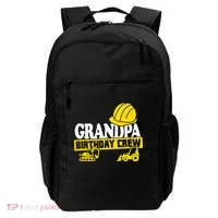 Grandpa Birthday Crew Construction Party Backpack thumb 0
