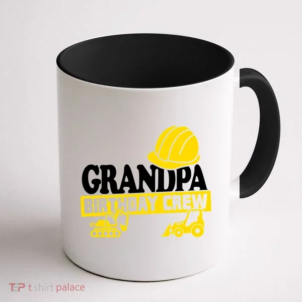Grandpa Birthday Crew Construction Party Coffee Mug