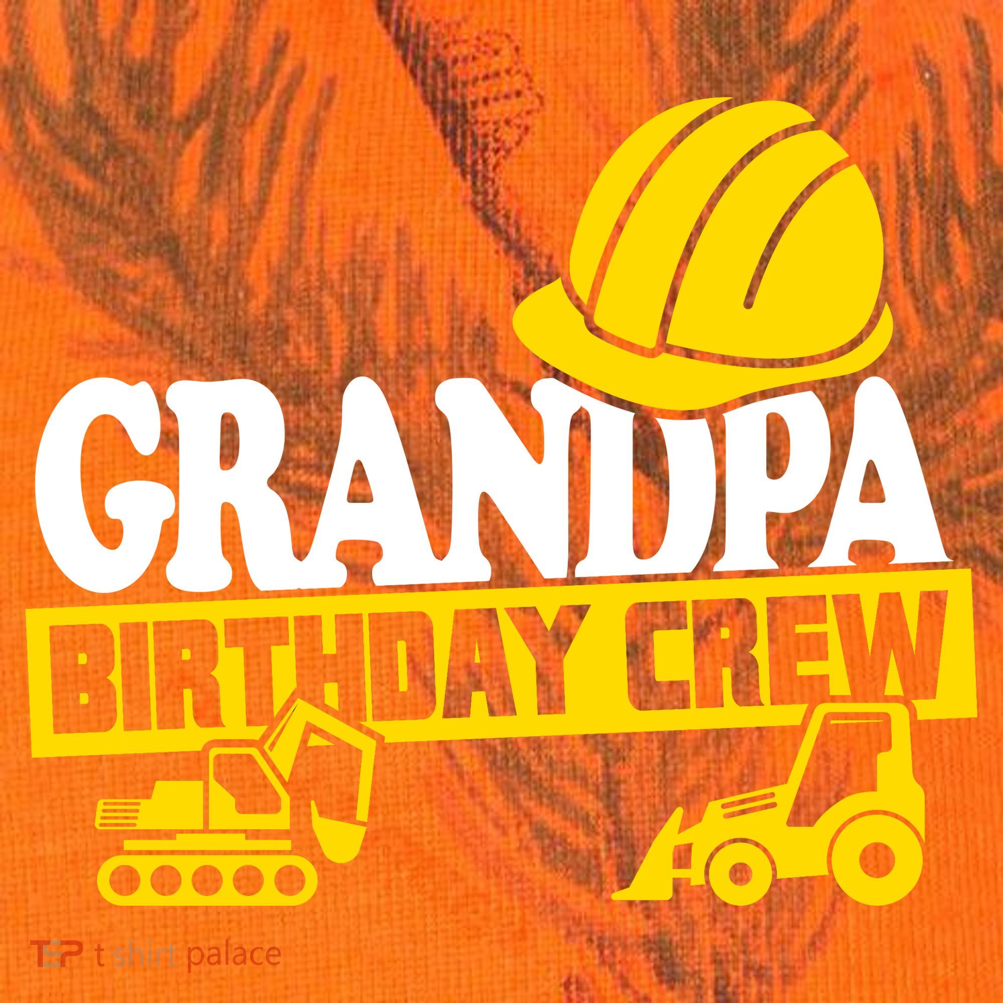 Grandpa Birthday Crew Construction Party Kati Licensed 12" Camo Cuffed Beanie