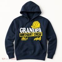 Grandpa Birthday Crew Construction Party Hoodie thumb 0