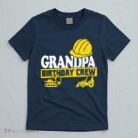 Grandpa Birthday Crew Construction Party T-Shirt thumb 5