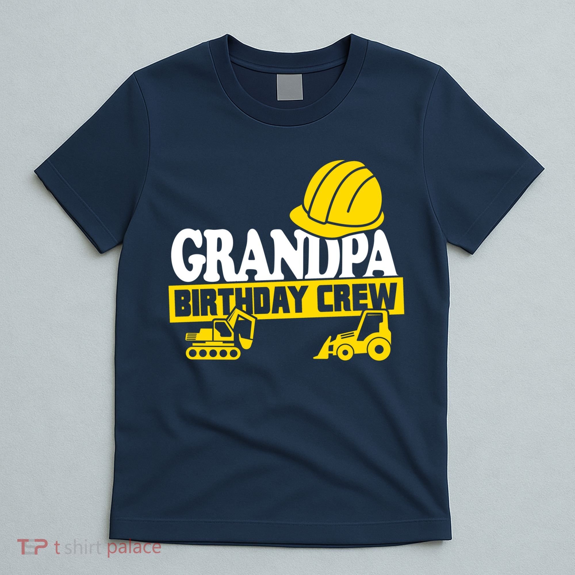 Grandpa Birthday Crew Construction Party T-Shirt