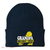 Grandpa Birthday Crew Construction Party Beanie thumb 0