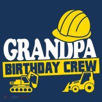 Grandpa Birthday Crew Construction Party Mousepad thumb 1