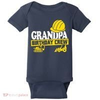 Grandpa Birthday Crew Construction Party Baby Bodysuit thumb 0
