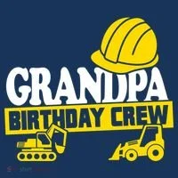 Grandpa Birthday Crew Construction Party Tank Top thumb 6