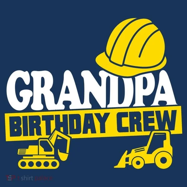Grandpa Birthday Crew Construction Party Tank Top
