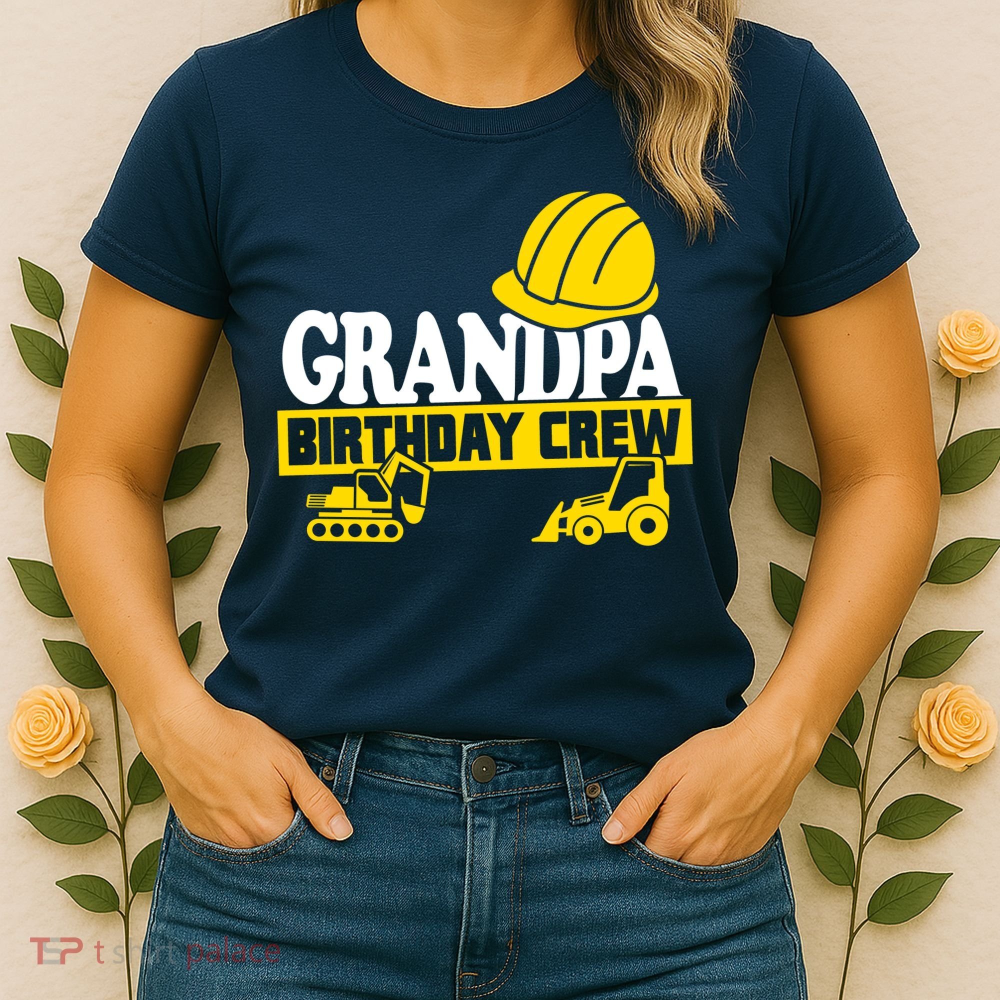 Grandpa Birthday Crew Construction Party Women's T-Shirt