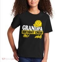 Grandpa Birthday Crew Construction Party Kids T-Shirt thumb 2