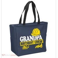 Grandpa Birthday Crew Construction Party Tote Bag thumb 2