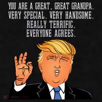 Grandpa Donald Trump Ladies PosiCharge Tri-Blend Wicking Tank thumb 2