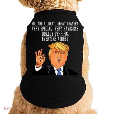 Grandpa Donald Trump Doggie Tank