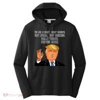 Grandpa Donald Trump Performance Fleece Hoodie thumb 0