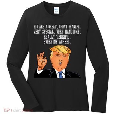Grandpa Donald Trump Women's Long Sleeve Shirt