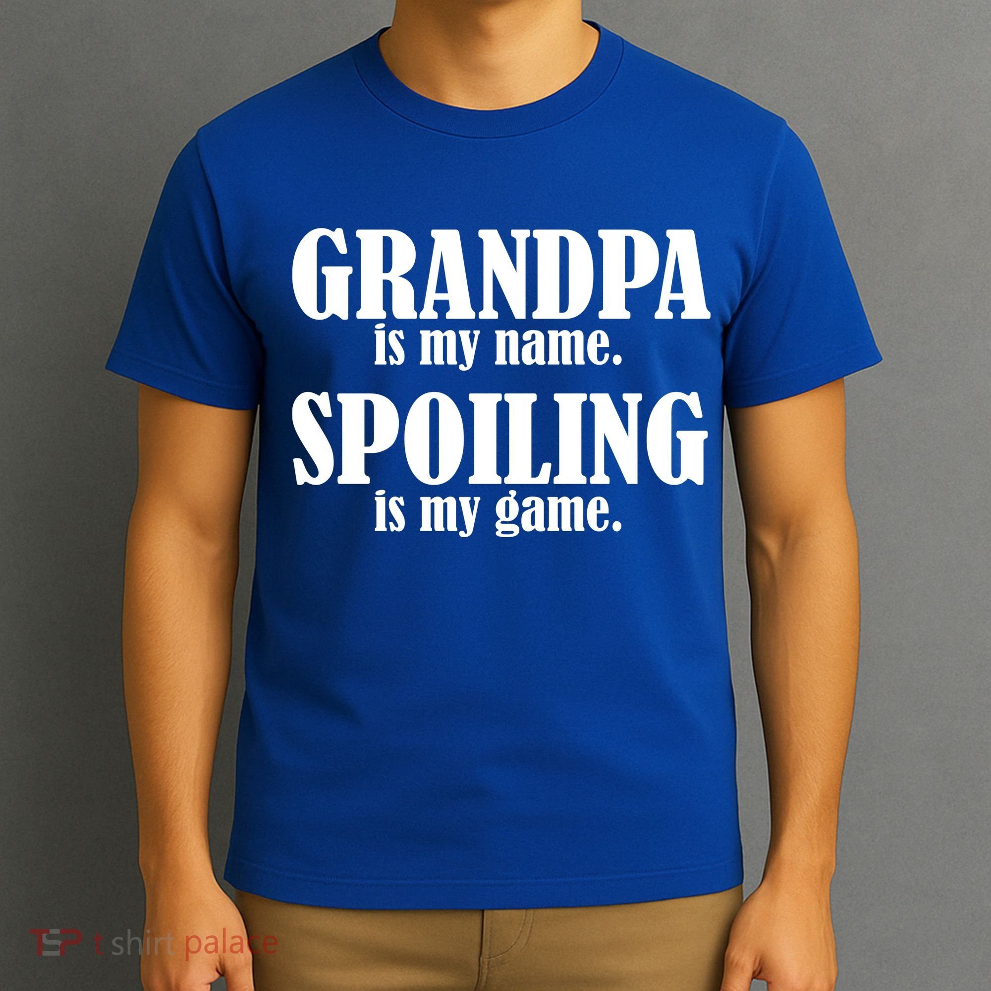 Grandpa Is My Name Spoiling Is my Game T-Shirt