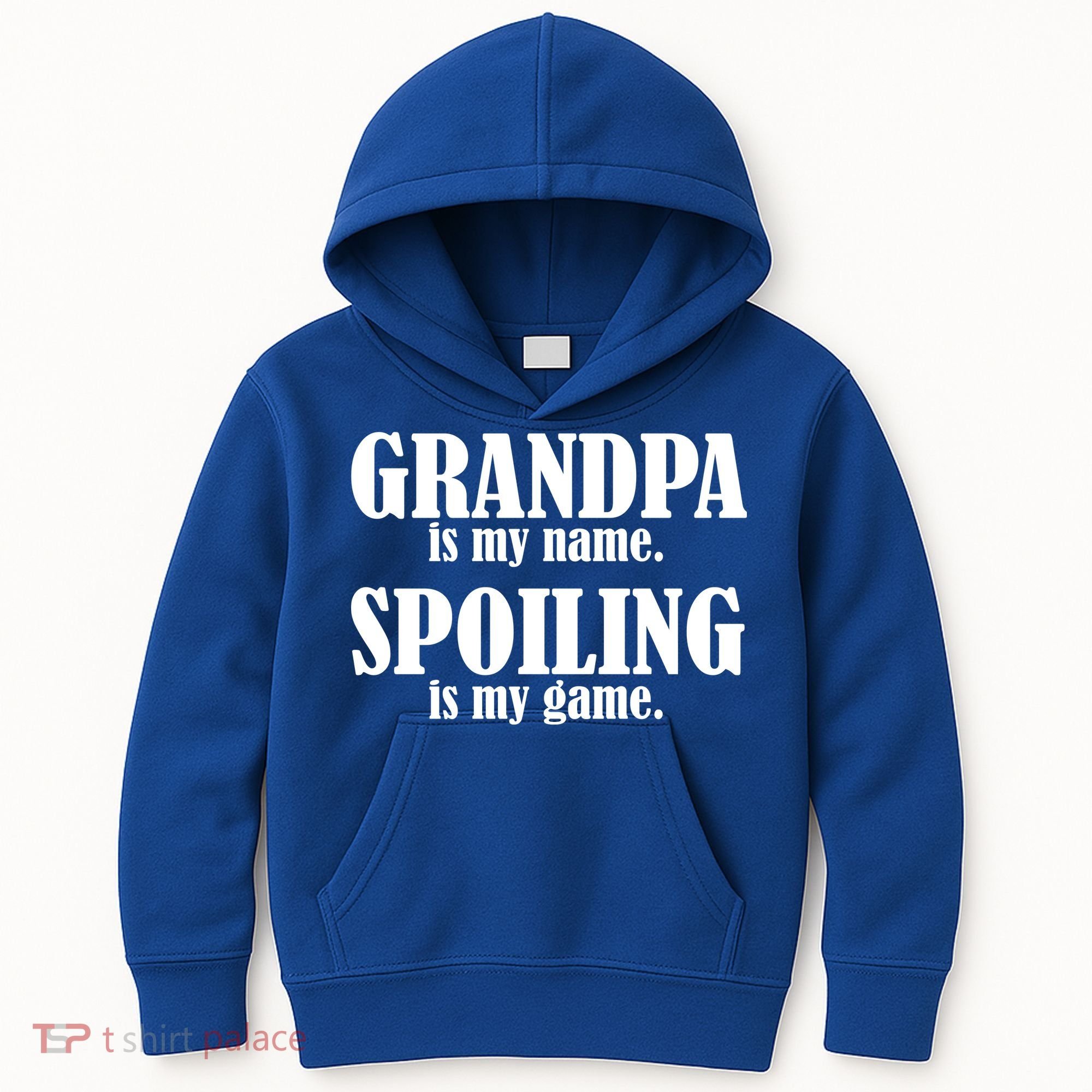 Grandpa Is My Name Spoiling Is my Game Kids Hoodie