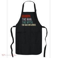 Grandpa Man Myth The Bad Influence Humor Apron thumb 0