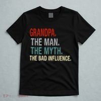 Grandpa Man Myth The Bad Influence Humor T-Shirt thumb 5
