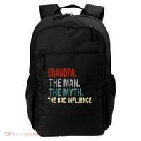 Grandpa Man Myth The Bad Influence Humor Backpack thumb 0
