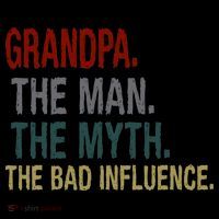 Grandpa Man Myth The Bad Influence Humor Coffee Mug thumb 5