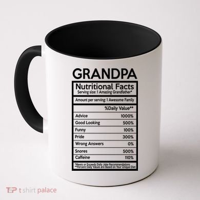 Grandpa Nutritional Facts Coffee Mug