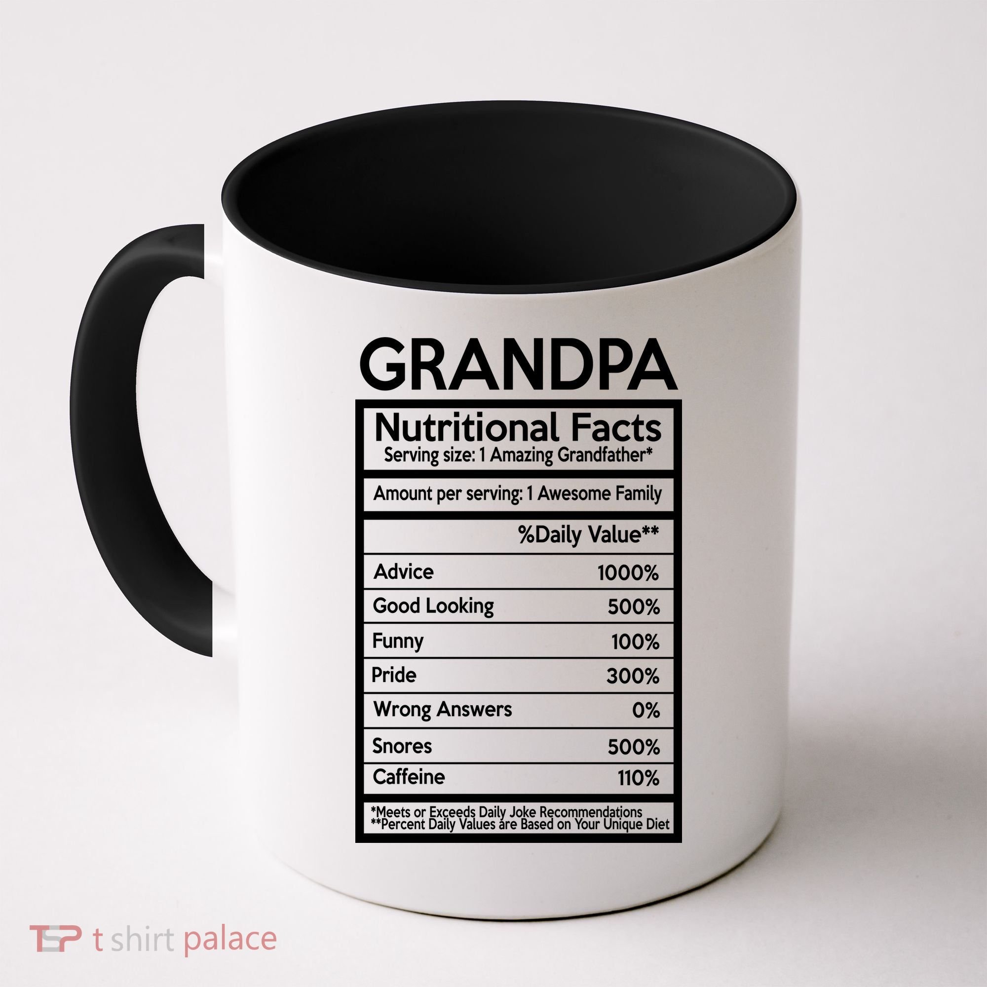Grandpa Nutritional Facts Coffee Mug