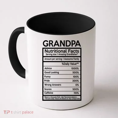 Grandpa Nutritional Facts Coffee Mug