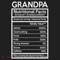 Grandpa Nutritional Facts Beanie thumb 2