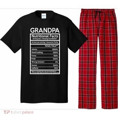 Grandpa Nutritional Facts Pajama Set