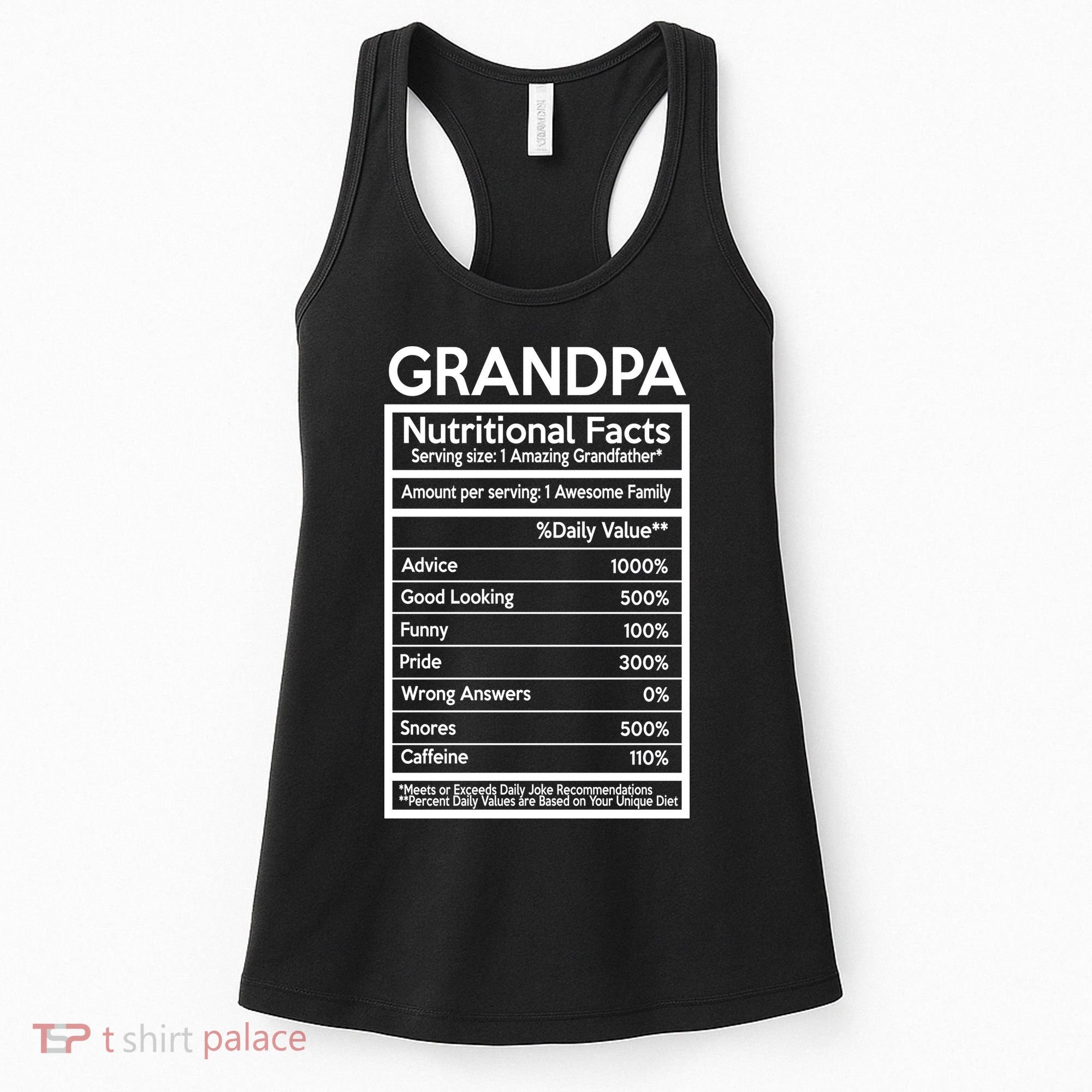 Grandpa Nutritional Facts Women's Tank Top