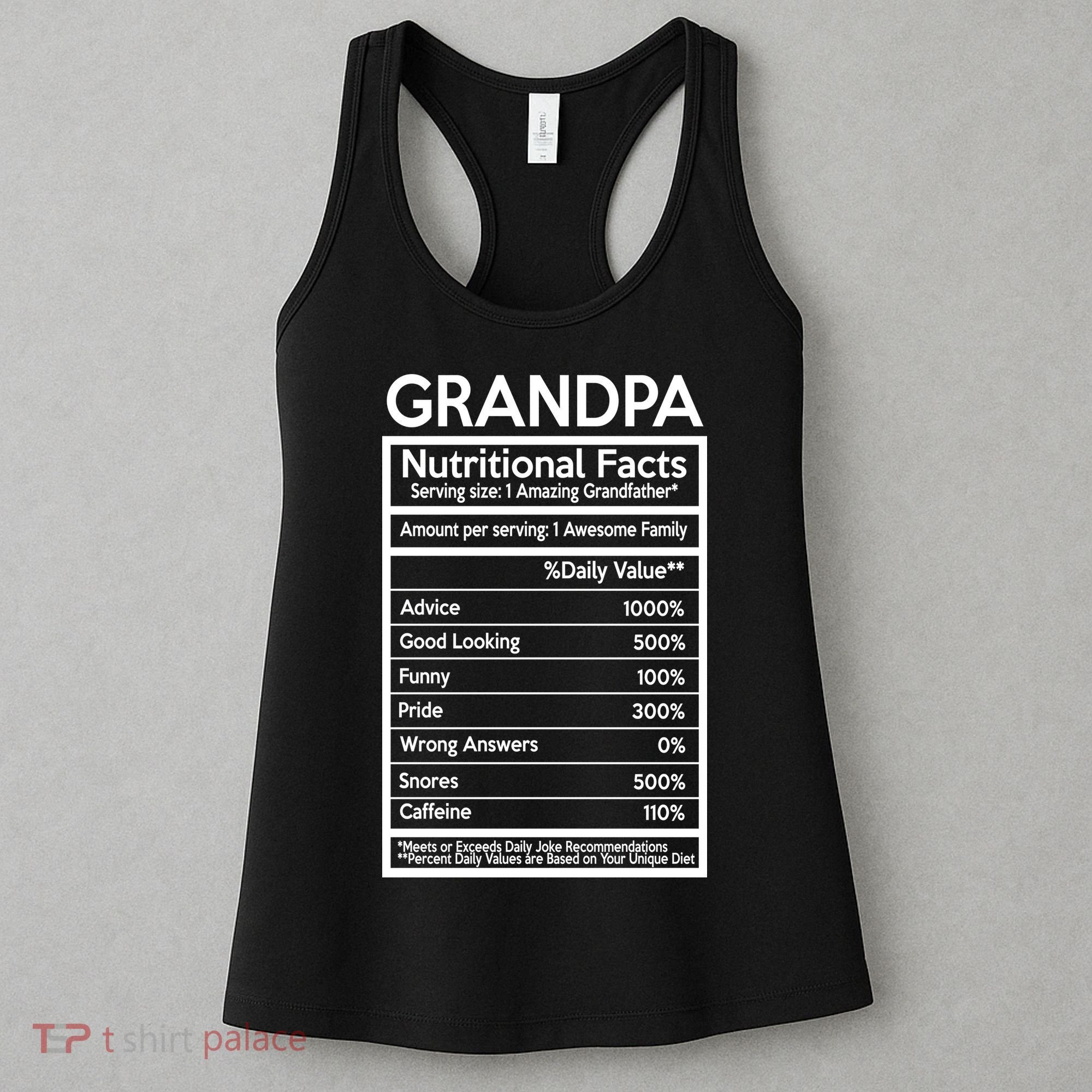 Grandpa Nutritional Facts Women's Tank Top