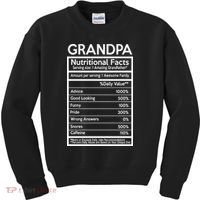 Grandpa Nutritional Facts Kids Sweatshirt thumb 0