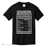Grandpa Nutritional Facts Kids T-Shirt thumb 0
