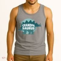 Grandpa Saurus Tank Top thumb 3
