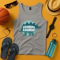 Grandpa Saurus Tank Top thumb 4