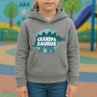 Grandpa Saurus Kids Hoodie thumb 3