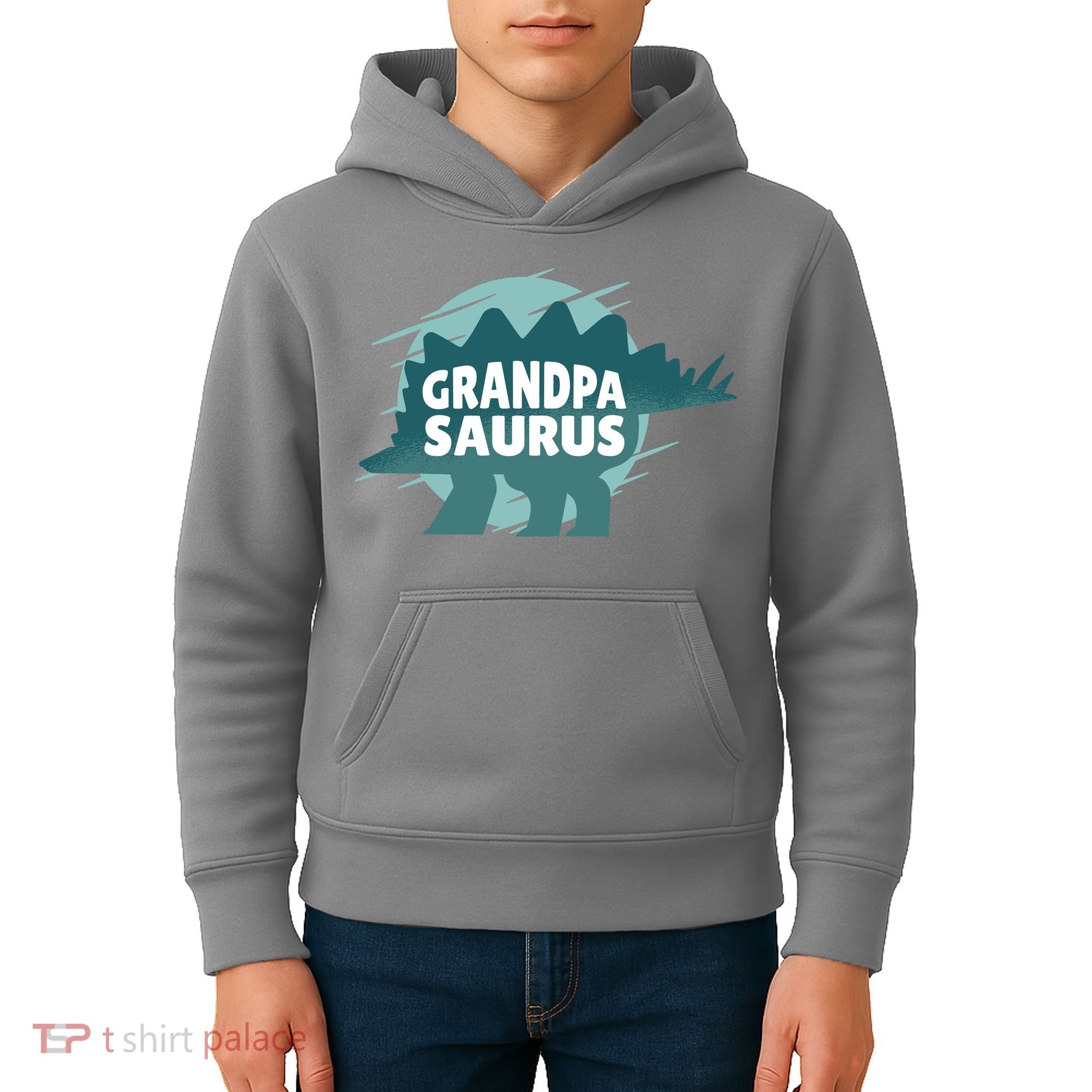 Grandpa Saurus Kids Hoodie