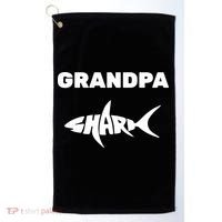 Grandpa Shark Golf Towel thumb 0
