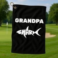 Grandpa Shark Golf Towel thumb 1