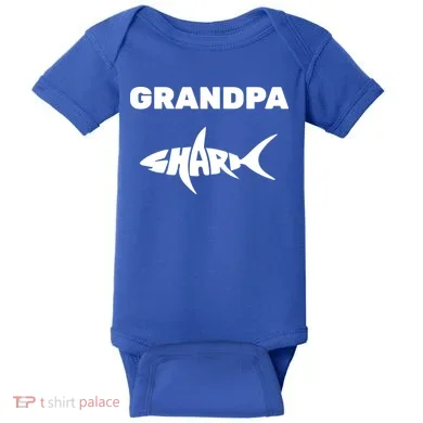 Grandpa Shark Baby Bodysuit