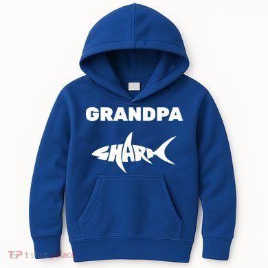 Grandpa Shark Kids Hoodie