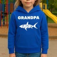 Grandpa Shark Kids Hoodie thumb 3