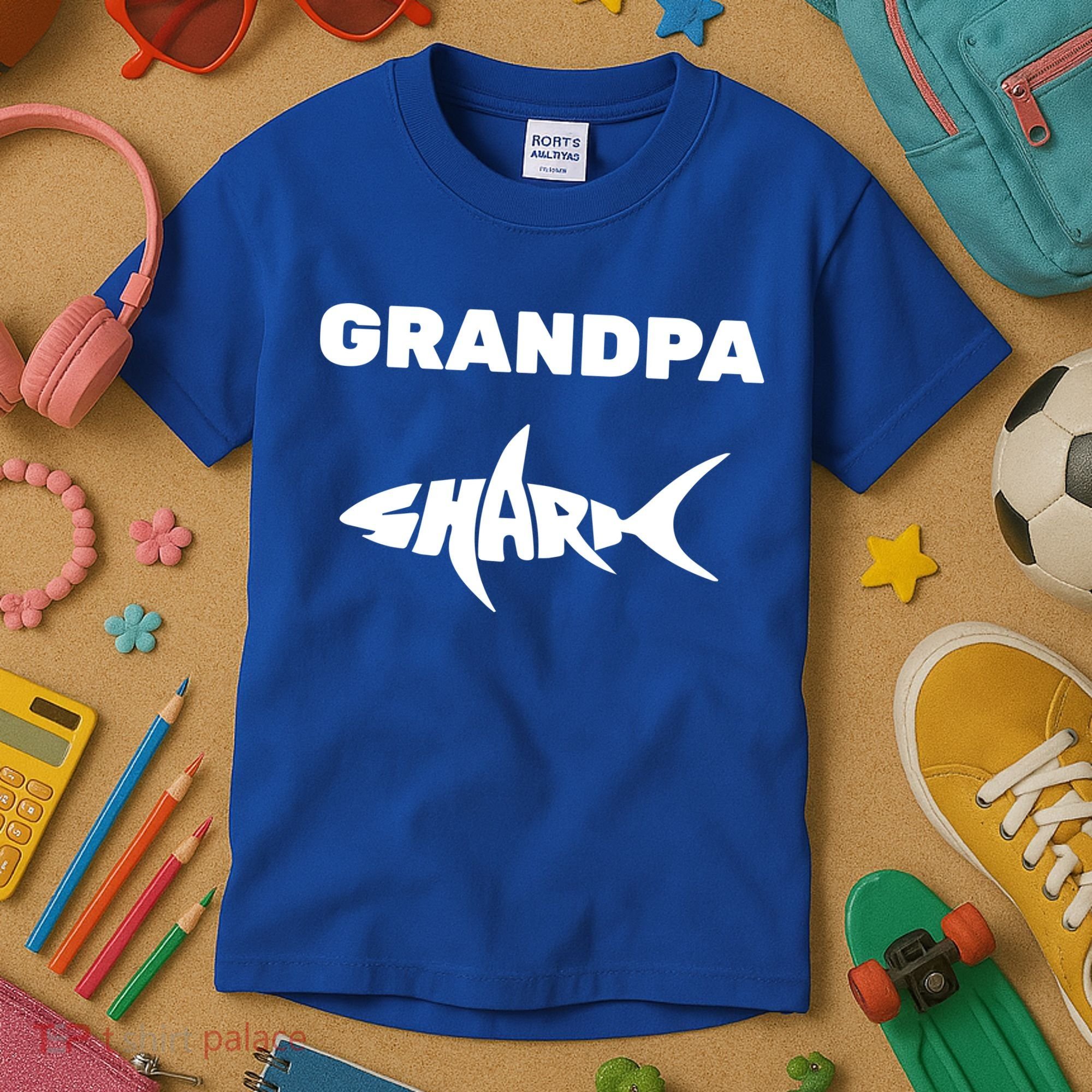 Grandpa Shark Kids T-Shirt