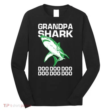 Grandpa Shark Doo Long Sleeve Shirt