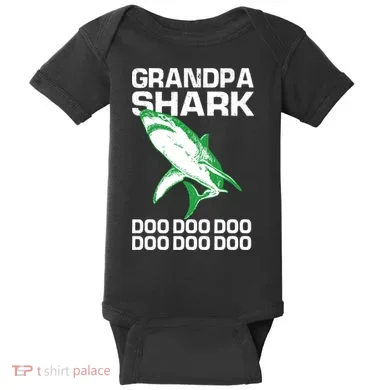 Grandpa Shark Doo Baby Bodysuit