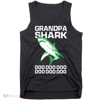 Grandpa Shark Doo Tank Top