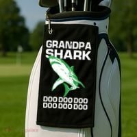 Grandpa Shark Doo Golf Towel thumb 2