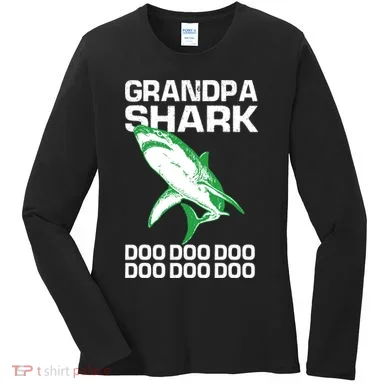 Grandpa Shark Doo Women's Long Sleeve Shirt