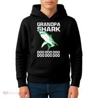 Grandpa Shark Doo Kids Hoodie thumb 4
